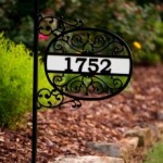 Alabama Metal Art - Victorian Medallion Personalized House Number Sign - unique decorative gift customized with your address