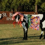 "Bartsheeba" the metal cow at St Bartholomews church in Florence, Alabama --- ALABAMA METAL ART
