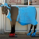 "Cow Patty" the metal cow at Lewis Electric in Florence, Alabama --- ALABAMA METAL ART