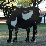 "Fleur deFlorence" the metal cow in Wilson Park in Florence, Alabama --- ALABAMA METAL ART