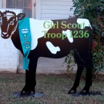 "Trusty" the metal cow from Girl Scout Troop 1236 in Florence, Alabama --- ALABAMA METAL ART
