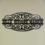 Modified Somerset Scroll - Custom personalized metal name art - Alabama Metal Art