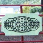Modified Somerset Scroll - Custom personalized metal name art - Alabama Metal Art